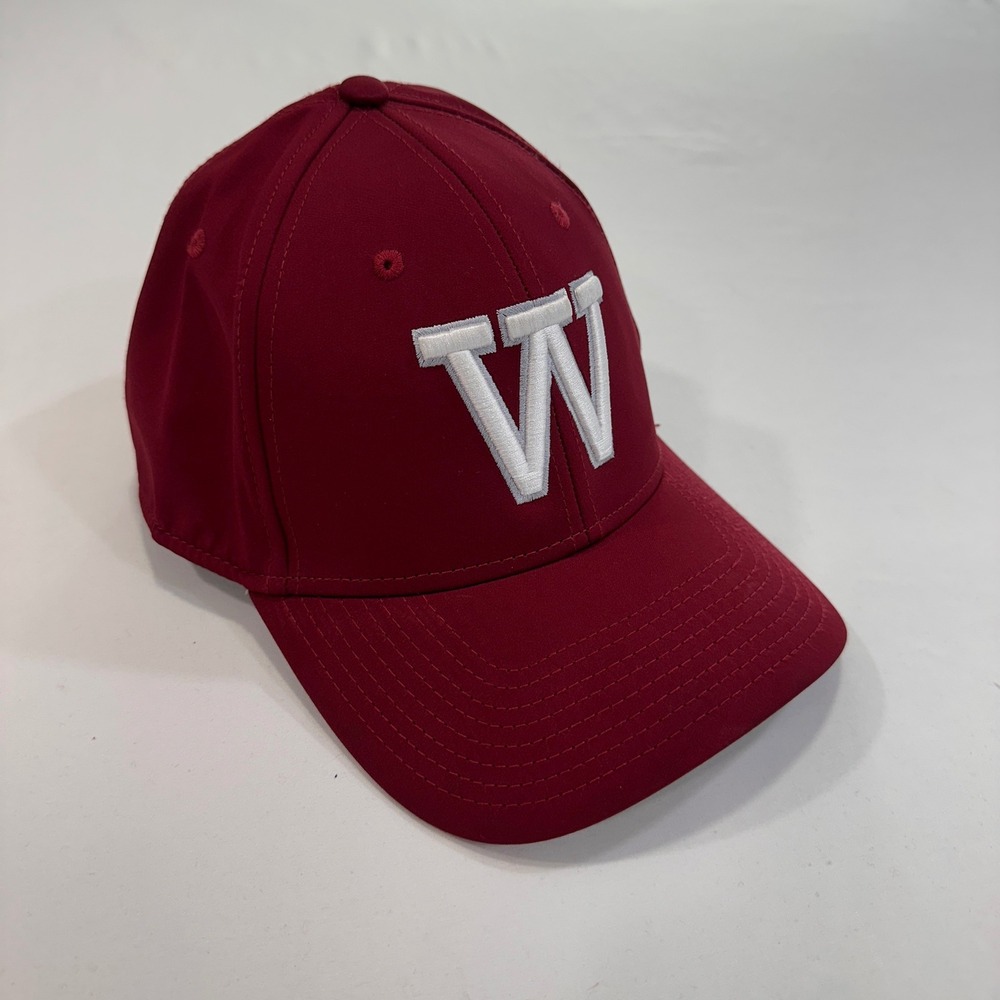 The Game W Logo Baseball Cap Mens Medium Maroon Embroidered Hat‎ | Collegiate